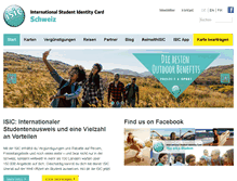 Tablet Screenshot of isic.ch