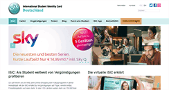 Desktop Screenshot of isic.de