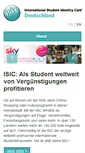Mobile Screenshot of isic.de